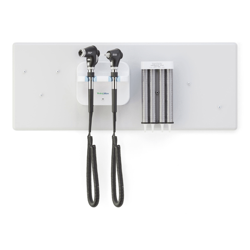 WELCH ALLYN PANOPTIC OPHTHALMOSCOPE & MACROVIEW OTOSCOPE COMBO - GS777 Integrated Wall System, PanOptic Ophthalmoscope, Macroview Otoscope, Dispenser | Quantity - 1x EA