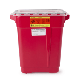 Sharps, Container, Slide Top and Gasket, Red, 9 gal. | (8 EA/CS) | Quantity - 1x CS8