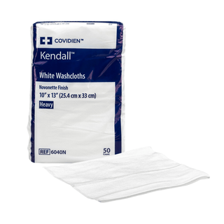 Washcloths, Dry, 10" x 13", White, Novonette (50 EA/BG | 12 BG/CS) | Quantity - 1x CS600