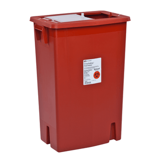 Sharps, Container, 12 Gallon, Red, Slide Lid  | (10 EA/CS) | Quantity - 1x Each