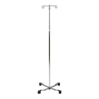 Stand IV Pole, 4 Leg, Removable Top, 2 Hook  (EA) | Quantity - 1x Each