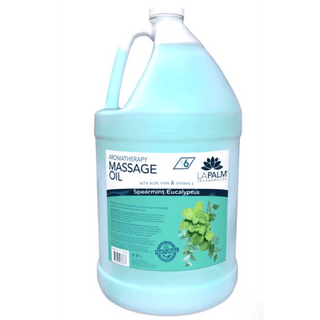 Massage Oil, Spearmint Eucalyptus Aroma by LaPalm 1 Gallon | (EA) | Quantity - 1x Each