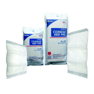 Abdominal Pad, Sterile, 5" x 9", Combine (25 PK/TR |16 TR/CS) | Quantity - 1x CS16