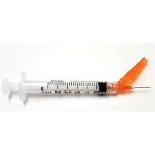 Syringe/Needle Combination, 3 ml | Safety, 25G x 5/8" (50 EA/BX | 8 BX/CS) | Quantity - 1x BX50