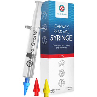 Syringes, Ear Wax Removal, 20 ml, Medi Grade | 3 Tips (1 EA) | Quantity - 1x ea