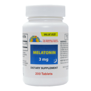 OTC | Melatonin, Tablets, 1000 mcg | 3 mg, Gericare (200 EA/BT | 12 BT/CS) | Quantity - 1x Bottle