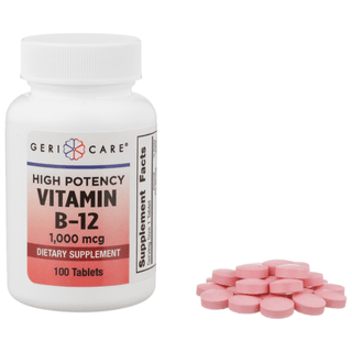 OTC | Vitamin B-12, Tablets, 1000 mcg, Cobalamin (100 EA/BT | 12 BT/CS) | Quantity - 1x BT100