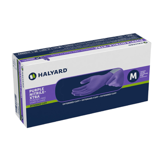 Exam Gloves, Nitrile, Medium, Purple, PF, 12" Extended Cuff | (50 EA/BX | 10 BX/CS) | Quantity - 1x CS10