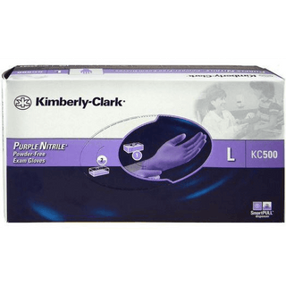 Exam Gloves, Nitrile, Large, Purple, 12" Extended Cuff and Powder Free | (50 EA/BX | 10 BX/CS) | Quantity - 1x CS10