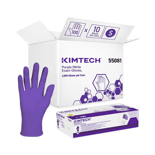 Exam Gloves, Nitrile, Small, Purple, Halyard | Powder-free (100 EA/BX | 10 BX/CS) | Quantity - 1x CS1K