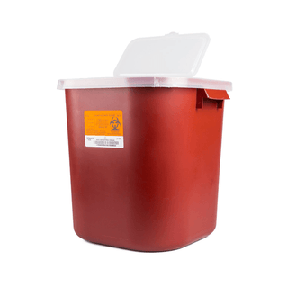 Sharps, Containers, 8 gal | 13 1/2"W x 13 1/2"D x 14"H, Red | (10 EA/CS) | Quantity - 1x Each