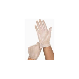 Exam Gloves, Vinyl, Small, PF Clear Smooth Beaded CUFF NS | (100 EA/BX | 10 BX/CS) | Quantity - 1x CS10