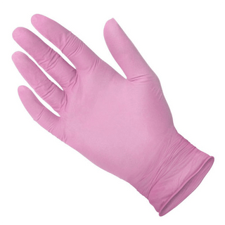 Exam Gloves, Nitrile, Medium, PF Latex-Free, Finger-Textured, Pink | (200 EA/BX | 10BX/CS) | Quantity - 1x BX200