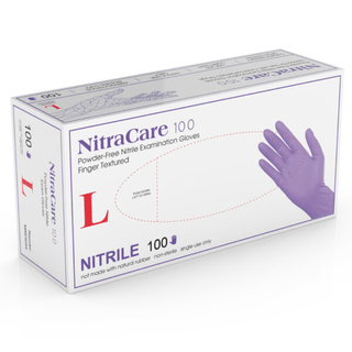 Exam Gloves, Nitrile, Medium, Cobalt Blue, Nitracare | Powder-free (100 EA/BX | 10 BX/CS) | Quantity - 1x BX100