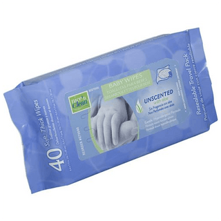 Baby Wipes, Unscented, 7" x 8" | (40 EA/PK | 12 PK/CS) | Quantity - 1x PK40