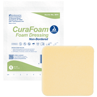 CuraFoam™ Foam Dressing - 6"x6" | Quantity - 1x CS