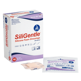 SiliGentle™ Silicone Bordered Foam Dressings - Heel - 10 x 9in | Quantity - 1x CS