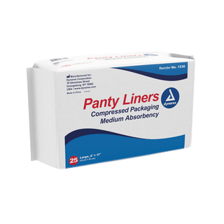 Panty Liners w/ Adhesive Tab 6" x 17" (18 g) | Quantity - 1x CS