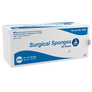 X-Ray Detectable Surgical Gauze Sponge Sterile 4" x 4" | Quantity - 1x CS