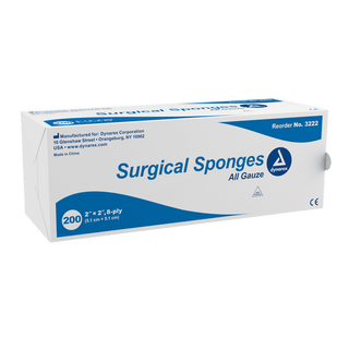 X-Ray Detectable Surgical Gauze Sponge Sterile 4" x 4" | Quantity - 1x CS