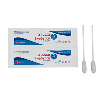 Alcohol Swabsticks- NS 4in - 1 swabstick per packet | Quantity - 1x CS