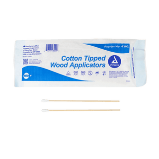 Cotton Tipped Wood Applicators Non-sterile 6in | Quantity - 1x CS