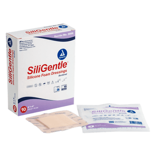 SiliGentle™ Silicone Bordered Foam Dressings - Heel - 10 x 9in | Quantity - 1x CS