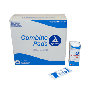 Combine Pads 1/pouch - Sterile, 8" x 10", 15/24/cs | Quantity - 1x CS