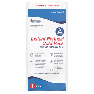 Perineal Instant Cold Pack with self adhesive strip, 4 1/2" x 12" | Quantity - 1x CS