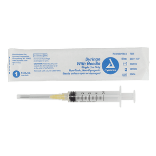 Syringes With Needle - 3cc - 25G, 1" Needle | Quantity - 1x CS