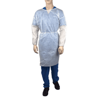 Isolation Gown Poly-Coated Barrier White  7XL | Quantity - 1x CS