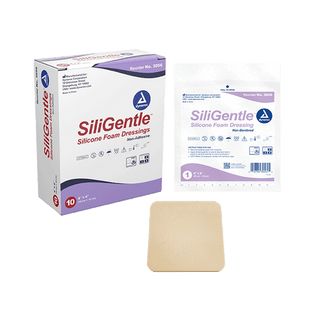 SiliGentle™ Silicone Bordered Foam Dressings - Heel - 10 x 9in | Quantity - 1x CS