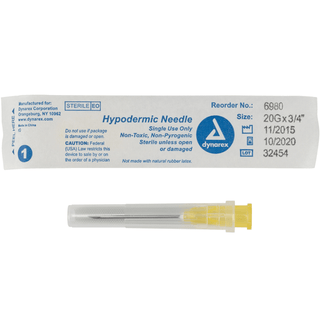 Hypodermic Needle 23G, 3/4" needle | Quantity - 1x CS