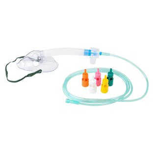 Venturi Adjustable Dial Elongated Mask w/ 7ft (2.1m) Tubing with Standard Connector – Pediatric | Quantity - 1x CS