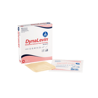 DynaLevin™ Waterproof Adhesive Bordered Foam Dressing - 6" x 6" | Quantity - 1x CS