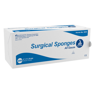 X-Ray Detectable Surgical Gauze Sponge Sterile 4" x 4" | Quantity - 1x CS