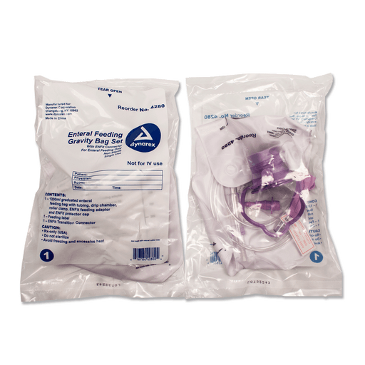 Enteral Delivery Gravity Bag Set - w/ ENFit Connector, 30/cs | Quantity - 1x CS