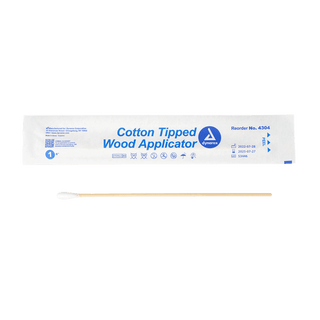 Cotton Tipped Wood Applicators Non-sterile 6in | Quantity - 1x CS