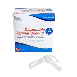 Vaginal Specula Disposable w/Light Option L | Quantity - 1x CS