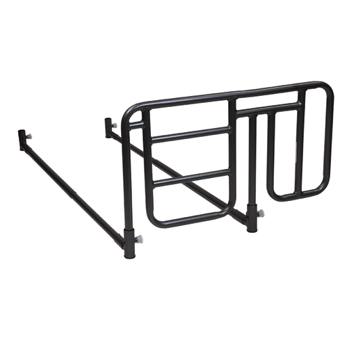 Homecare Half-Length Bed Rail - Cross Bar Mount, Black, 1pr/cs | Quantity - 1x CS