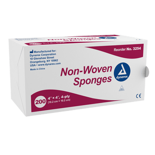 Non-Woven Sponge Sterile 2's, 3"x 3", 4 Ply | Quantity - 1x CS