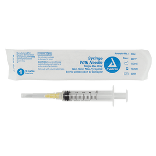 Syringes With Needle - 3cc - 25G, 1" Needle | Quantity - 1x CS