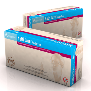 Multi Care Vinyl Exam Gloves- Powder-Free - XL | Quantity - 1x CS