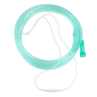 Nasal Oxygen Cannula – Super Soft Touch, Cushion Tip w/ 14ft (4.3m) Tubing with Standard Connector – Adult | Quantity - 1x CS