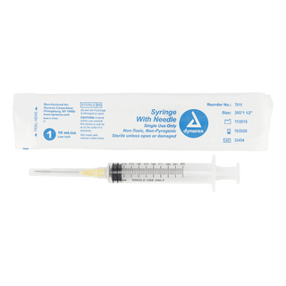 Syringes With Needle - 3cc - 25G, 1" Needle | Quantity - 1x CS