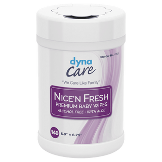 Nice'n Fresh Premium Baby Wipes (Scented) 6 x 6.75in - 140 wipes/canister | Quantity - 1x CS