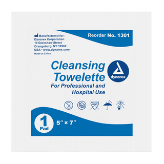 Cleansing Towelettes, 5"x7" | Quantity - 1x CS