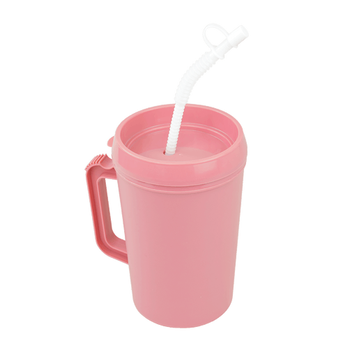 Carafe, Insulated (hot or cold) w/ Lid and Flexible Straw, 34 oz., Mauve, 24/cs | Quantity - 1x CS