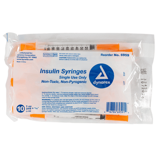 Insulin Syringe N/S - 1cc - 31G, 5/16" needle | Quantity - 1x CS