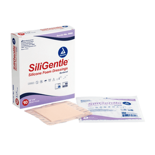 SiliGentle™ Silicone Bordered Foam Dressings - Heel - 10 x 9in | Quantity - 1x CS